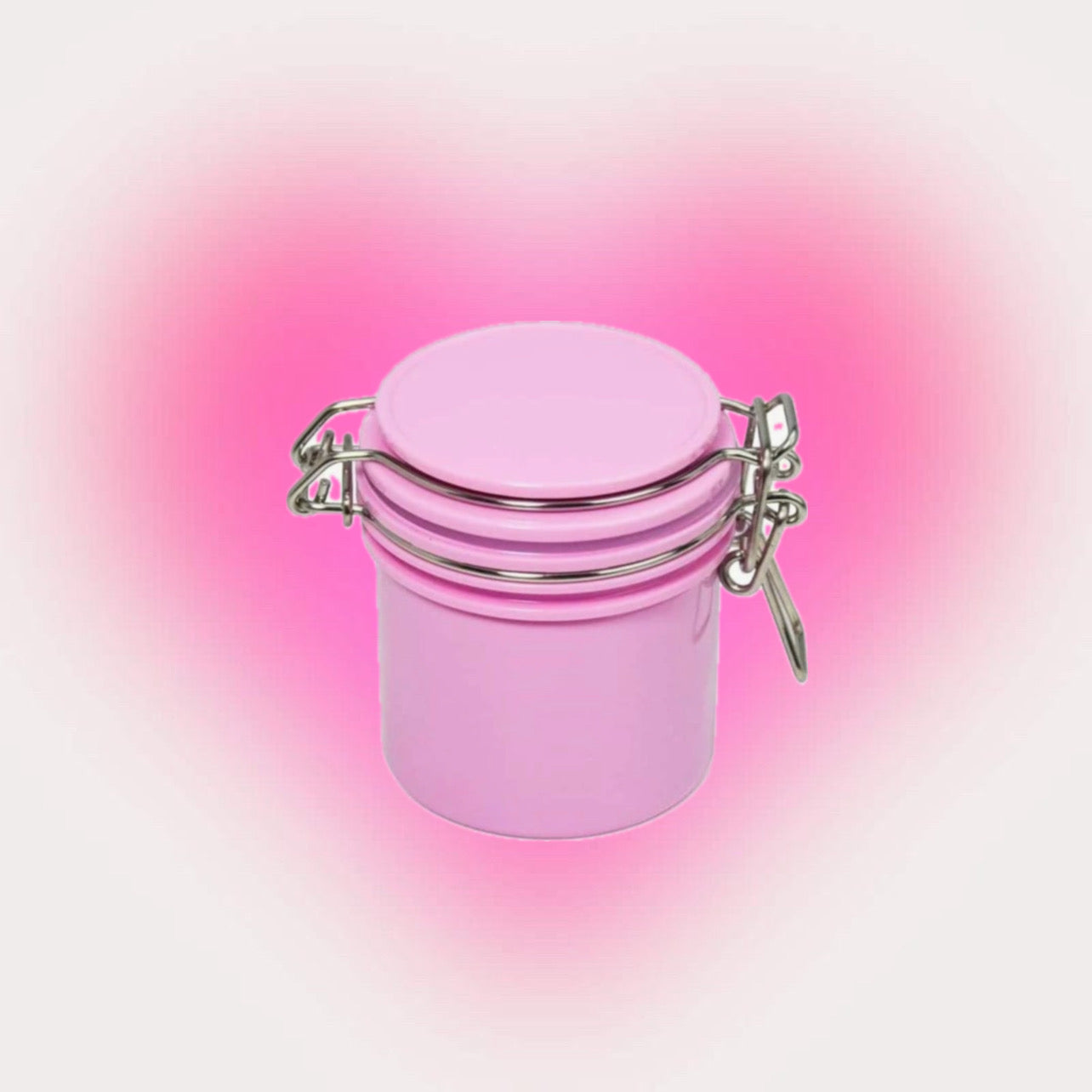 Pink Eyelash Glue Storage Container