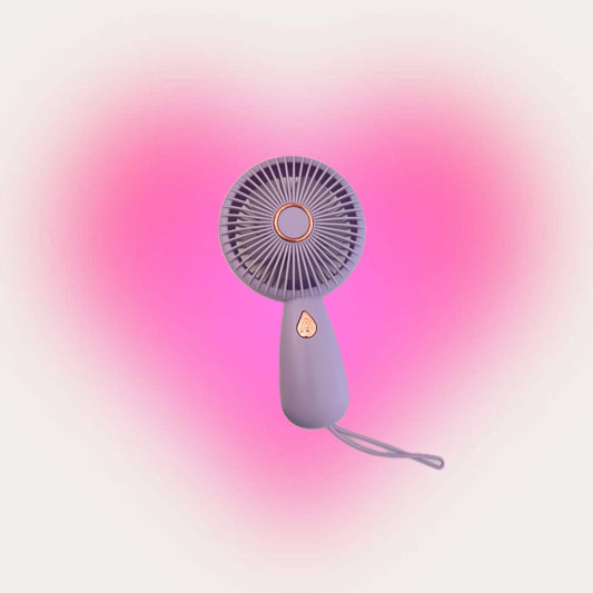 Purple Hand Fan